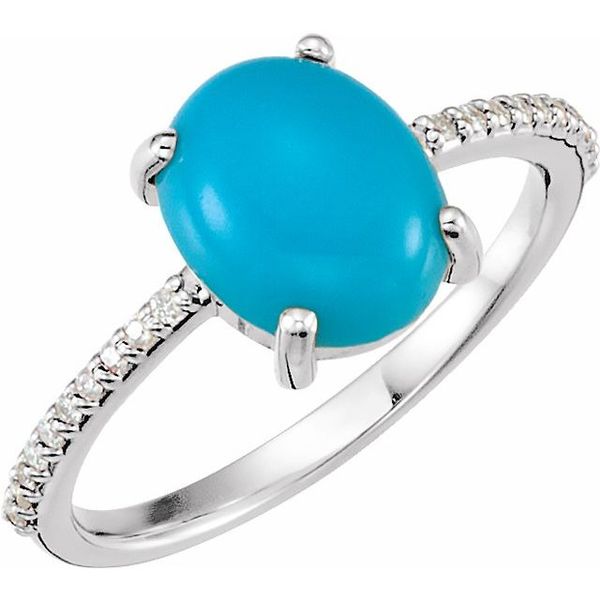 Accented Cabochon Ring Ask Design Jewelers Olean, NY