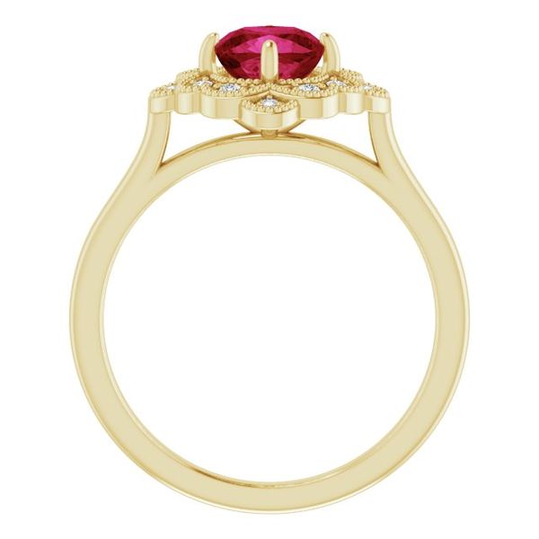 Cushion Halo-Style Ring Image 2 Jerald Jewelers Latrobe, PA