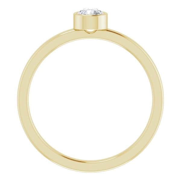 Bezel-Set Solitaire Ring Image 2 Minor Jewelry Inc. Nashville, TN