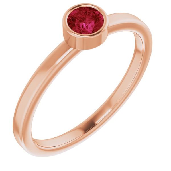 Bezel-Set Solitaire Ring M. J. Thomas Jewelers, Ltd. Stratford, CT