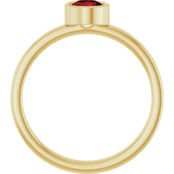 Bezel-Set Solitaire Ring Image 2 Douglas Jewelers Conroe, TX