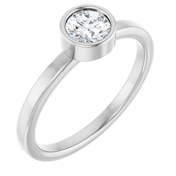 Bezel-Set Solitaire Ring Michigan Wholesale Diamonds , 