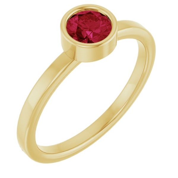 Bezel-Set Solitaire Ring Hart's Jewelers Grants Pass, OR