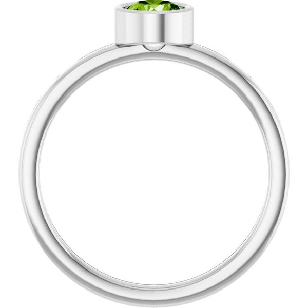 Bezel-Set Solitaire Ring Image 2 Erica DelGardo Jewelry Designs Houston, TX