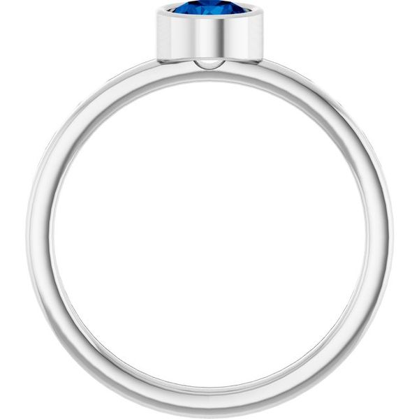 Bezel-Set Solitaire Ring Image 2 Stuart Benjamin & Co. Jewelry Designs San Diego, CA