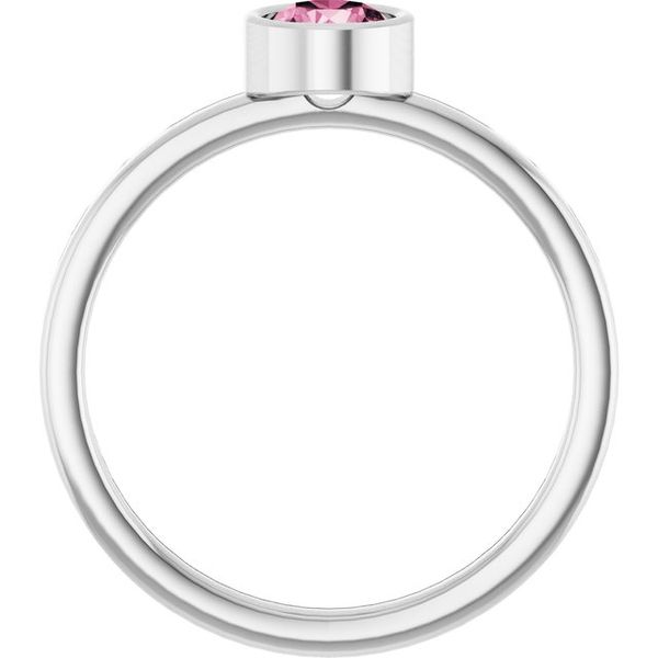 Bezel-Set Solitaire Ring Image 2 Linwood Custom Jewelers Linwood, NJ