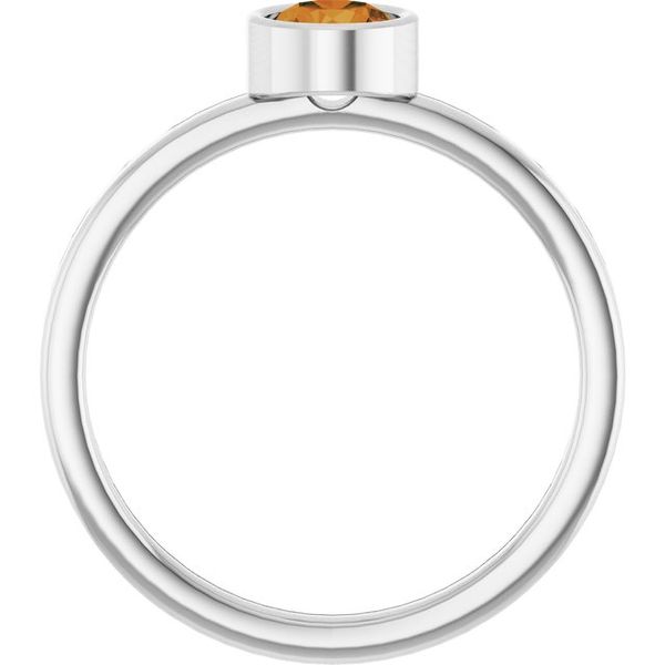 Bezel-Set Solitaire Ring Image 2 Fatz & Co. Chicago, IL