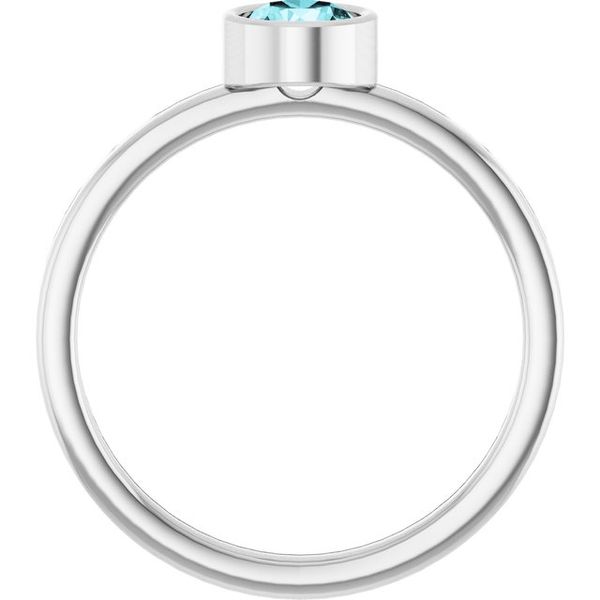Bezel-Set Solitaire Ring Image 2 Erica DelGardo Jewelry Designs Houston, TX