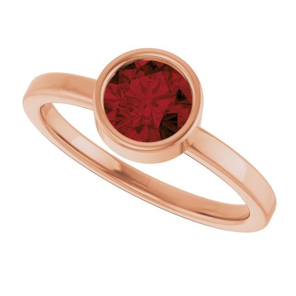 Bezel-Set Solitaire Ring Image 5 Erica DelGardo Jewelry Designs Houston, TX