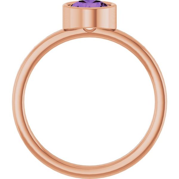 Bezel-Set Solitaire Ring Image 2 S.E. Needham Jewelers Logan, UT