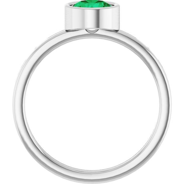 Bezel-Set Solitaire Ring Image 2 John E. Koller Jewelry Designs Owasso, OK