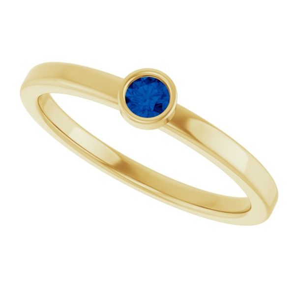 Bezel-Set Solitaire Ring Image 5 Michigan Wholesale Diamonds , 