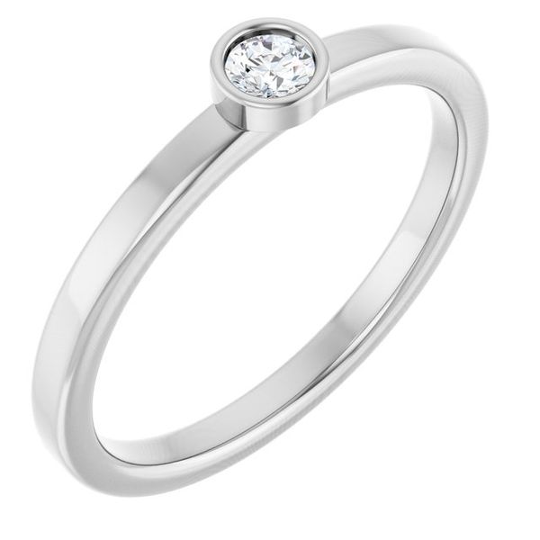 Bezel-Set Solitaire Ring Waddington Jewelers Bowling Green, OH