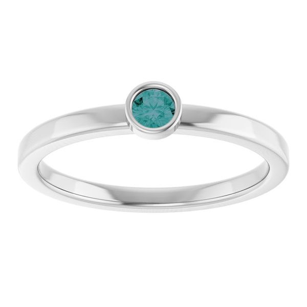 Bezel-Set Solitaire Ring Image 3 Michigan Wholesale Diamonds , 