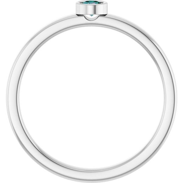 Bezel-Set Solitaire Ring Image 2 Stuart Benjamin & Co. Jewelry Designs San Diego, CA