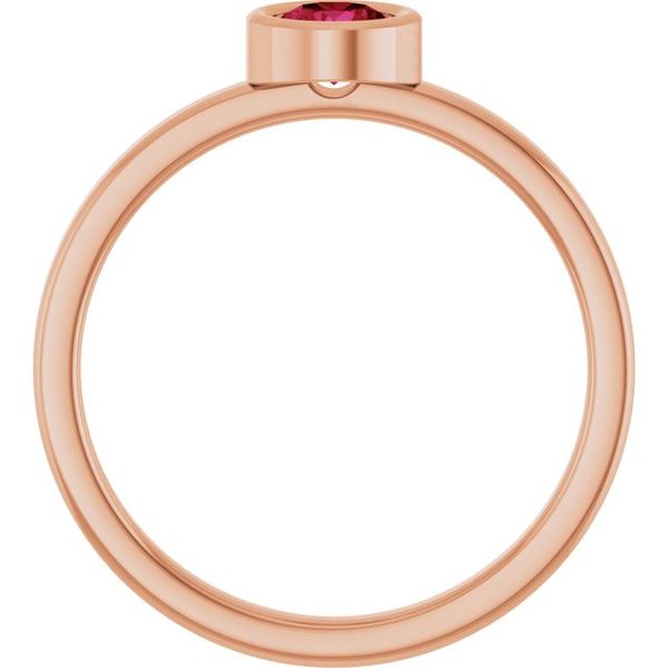 Bezel-Set Solitaire Ring Image 2 Mark Jewellers La Crosse, WI