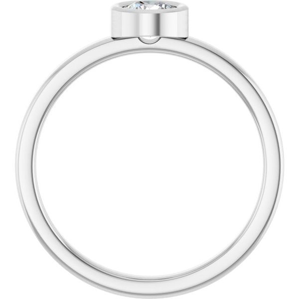 Bezel-Set Solitaire Ring Image 2 Crown Jewelers Augusta, GA