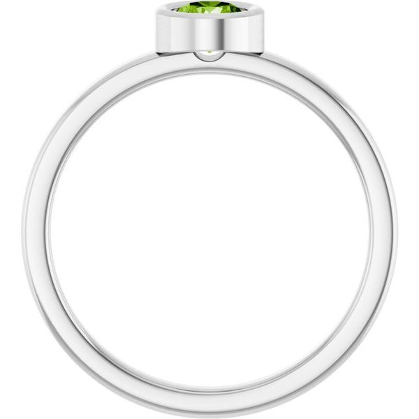 Bezel-Set Solitaire Ring Image 2 Fatz & Co. Chicago, IL