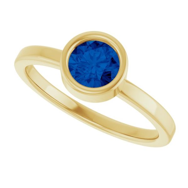 Bezel-Set Solitaire Ring Image 5 Montoya Jewelry Designs Windsor, CA