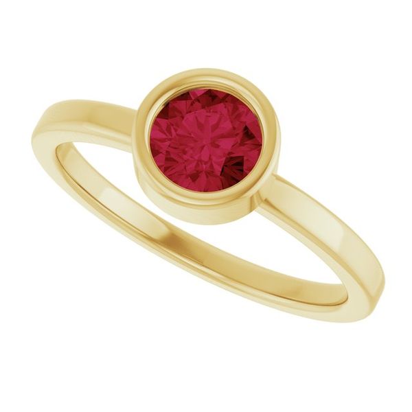 Bezel-Set Solitaire Ring Image 5 Waddington Jewelers Bowling Green, OH