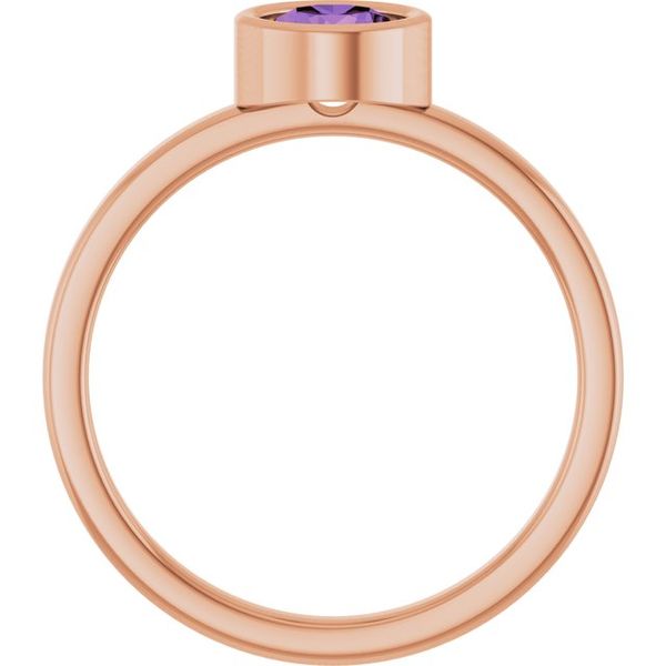 Bezel-Set Solitaire Ring Image 2 Jayson Jewelers Cape Girardeau, MO
