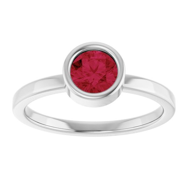 Bezel-Set Solitaire Ring Image 3 Boyd Jewelers Wesley Chapel, FL