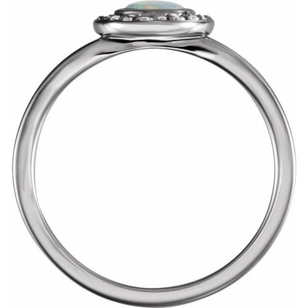 Halo-Style Cabochon Ring Image 2 Carroll's Jewelers Doylestown, PA