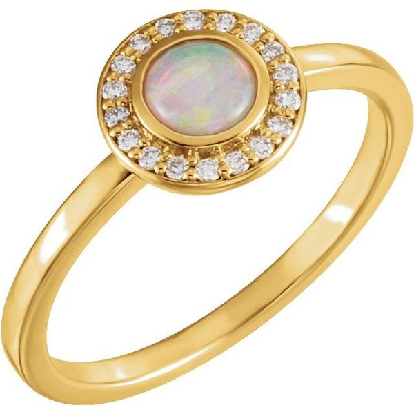 Stuller Illusion Ring 9518:100:P 14KW - Gemstone rings | MurDuff's, Inc. |  Florence, MA