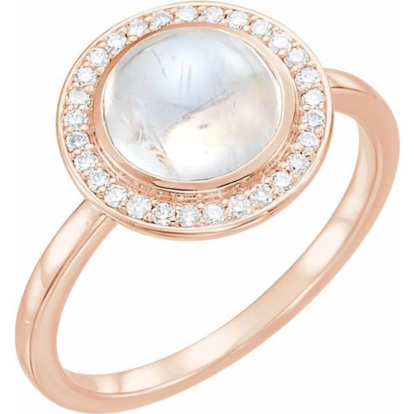 Halo-Style Cabochon Ring J. Anthony Jewelers Neenah, WI