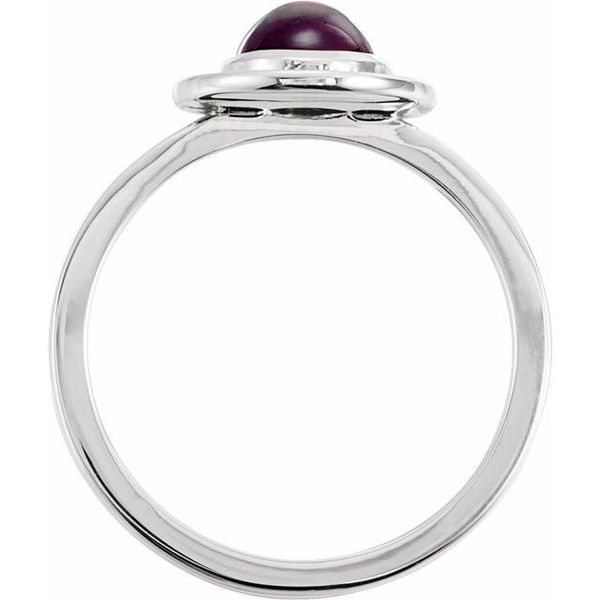 Halo-Style Cabochon Ring Image 2 Designer Jewelers Westborough, MA