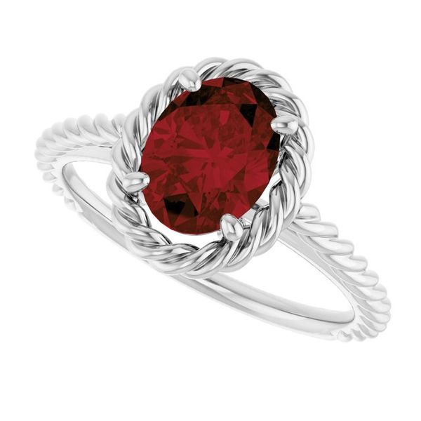 Rope Solitaire Ring Image 5 Designer Jewelers Westborough, MA