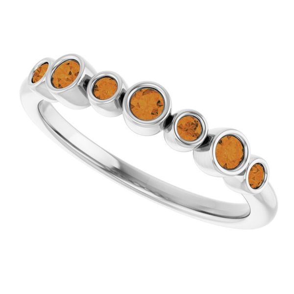 Bezel-Set Ring Image 5 Designer Jewelers Westborough, MA