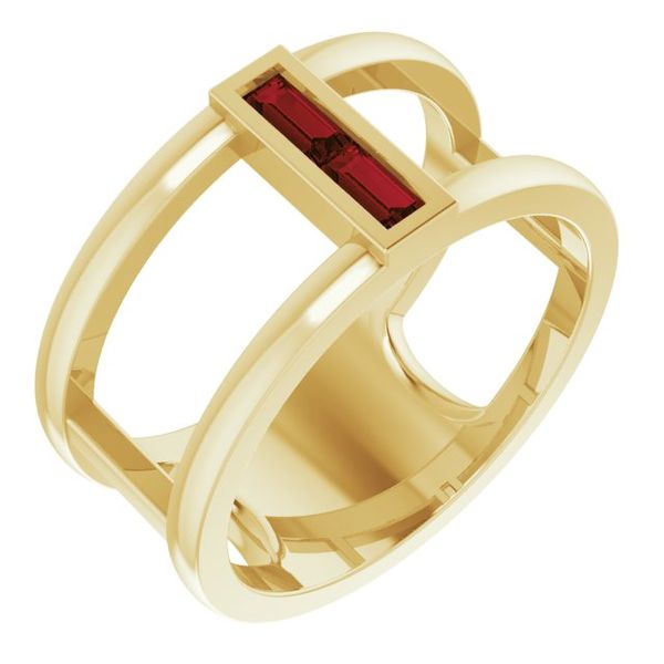 Baguette Negative Space Ring Don's Jewelry & Design Washington, IA