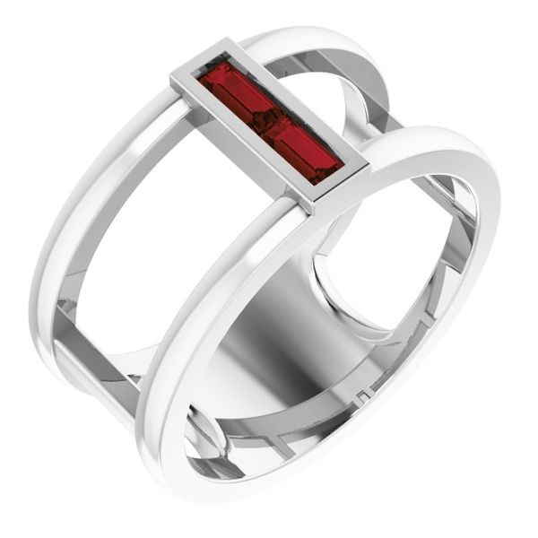 Baguette Negative Space Ring Don's Jewelry & Design Washington, IA