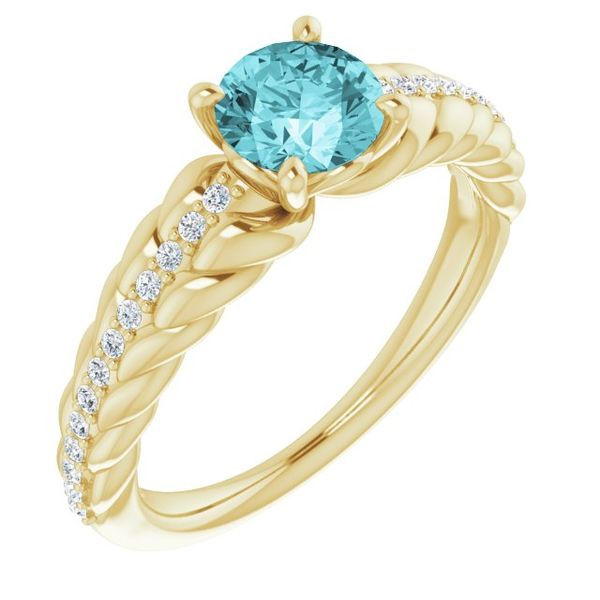 Stuller Accented Cross Rope Ring R43092:601:P 14KY - Rings, Atlanta West  Jewelry