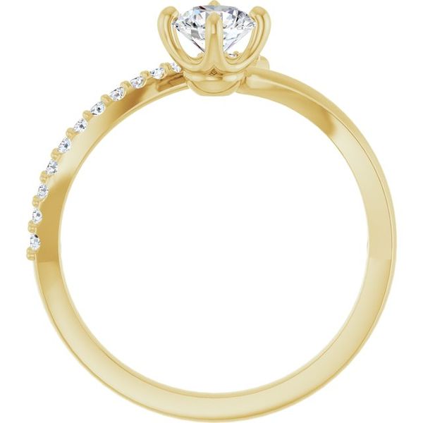 Accented Bypass Ring Image 2 Gysbers Jewelry Waupun, WI