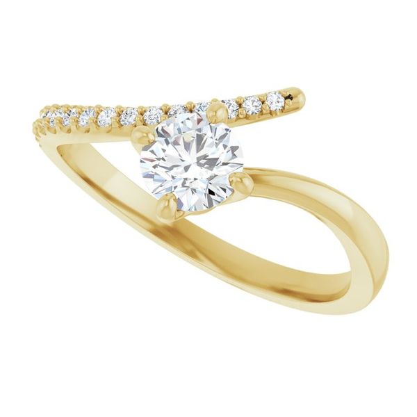 Accented Bypass Ring Image 5 Gysbers Jewelry Waupun, WI
