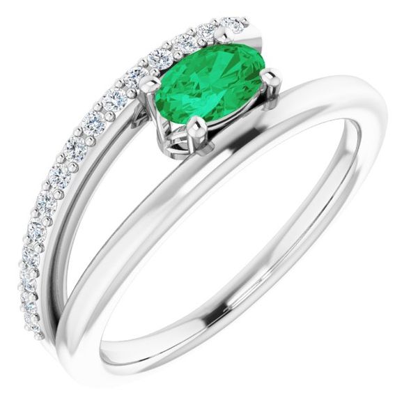 Accented Bypass Ring Brynn Marr Jewelers Jacksonville, NC