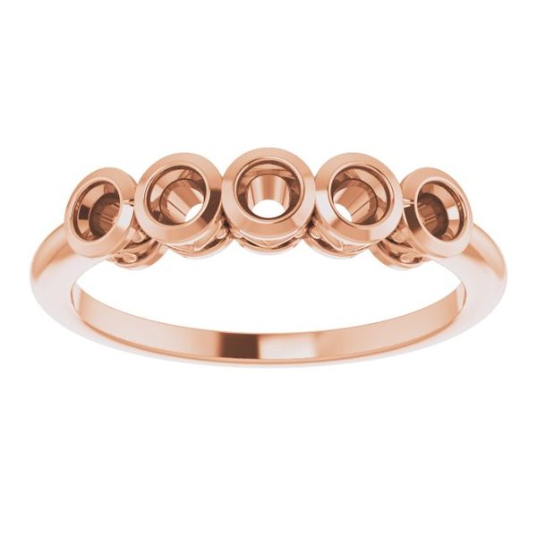 Five-Stone Bezel-Set Ring Image 3 Trenton Jewelers Ltd. Trenton, MI