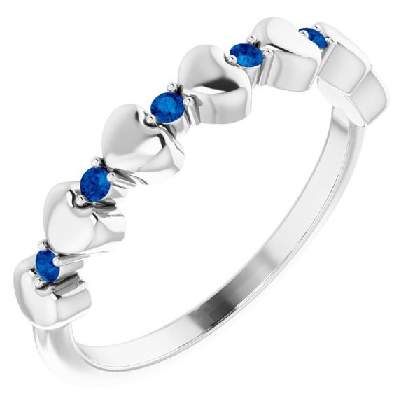 Accented Stackable Heart Ring John E. Koller Jewelry Designs Owasso, OK