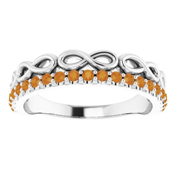 Infinity-Inspired Stackable Ring Image 3 James Wolf Jewelers Mason, OH