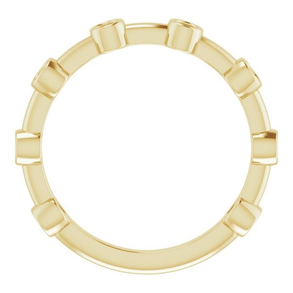Bezel-Set Bar Ring Image 4 Brynn Marr Jewelers Jacksonville, NC