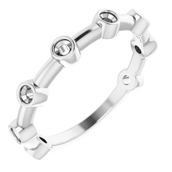 Bezel-Set Bar Ring Image 2 John E. Koller Jewelry Designs Owasso, OK