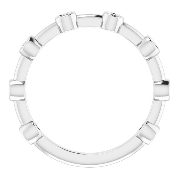 Bezel-Set Bar Ring Image 4 Brynn Marr Jewelers Jacksonville, NC