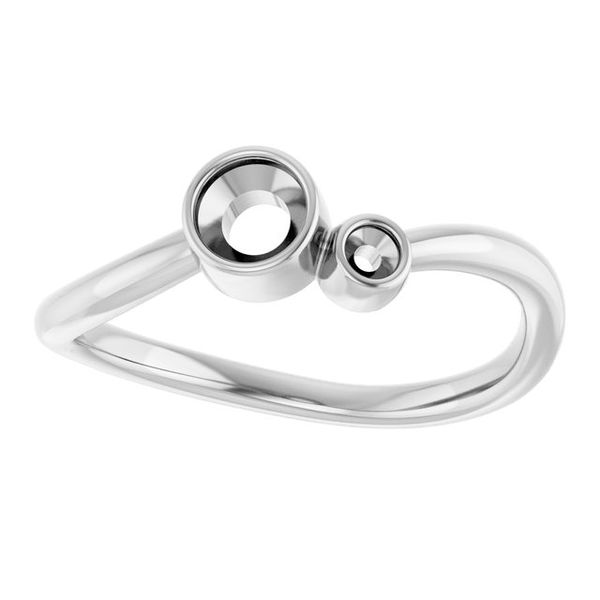 Accented Bezel-Set Ring Image 3 James Wolf Jewelers Mason, OH