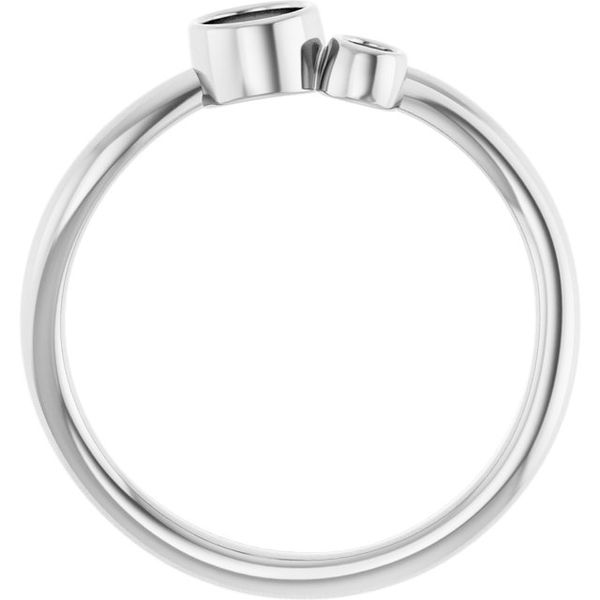 Accented Bezel-Set Ring Image 2 John E. Koller Jewelry Designs Owasso, OK