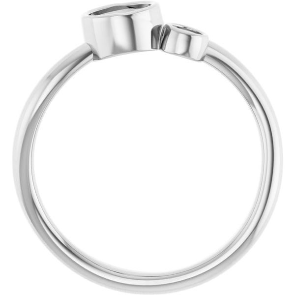 Accented Bezel-Set Ring Image 2 Banks Jewelers Burnsville, NC