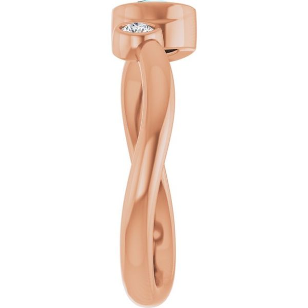 Accented Bezel-Set Ring Accented Bezel-Set Ring