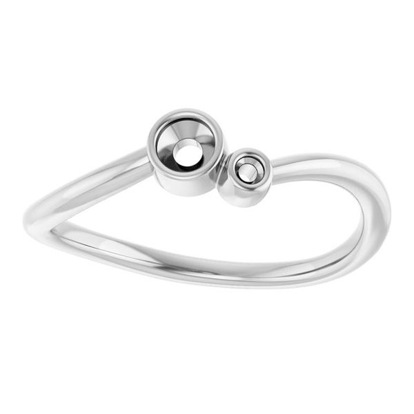 Accented Bezel-Set Ring Image 3 John E. Koller Jewelry Designs Owasso, OK