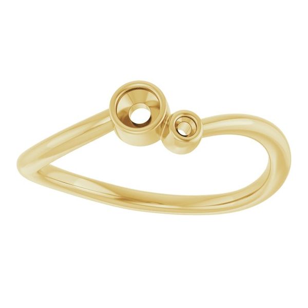 Accented Bezel-Set Ring Image 3 John E. Koller Jewelry Designs Owasso, OK